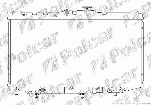 Polcar 810908-6 - Радіатор, охолодження двигуна autocars.com.ua