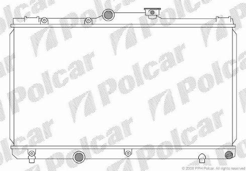 Polcar 8110081K - Радіатор, охолодження двигуна autocars.com.ua