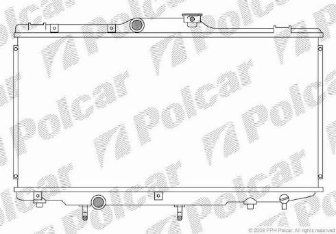 Polcar 811108-1 - Радіатор, охолодження двигуна autocars.com.ua