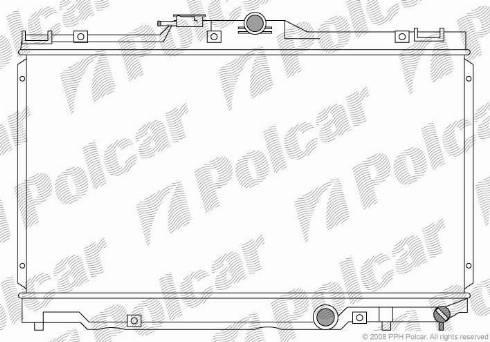 Polcar 811208-1 - Радіатор, охолодження двигуна autocars.com.ua