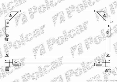 Polcar 8112K8B1 - Конденсатор кондиционера avtokuzovplus.com.ua