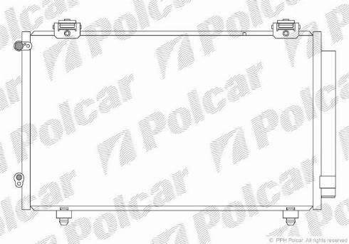 Polcar 8114K81K - Конденсатор, кондиціонер autocars.com.ua
