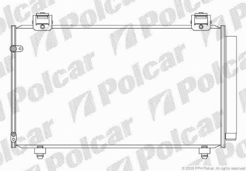 Polcar 8114K83K - Конденсатор, кондиціонер autocars.com.ua