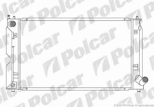 Polcar 8115083K - Радіатор, охолодження двигуна autocars.com.ua