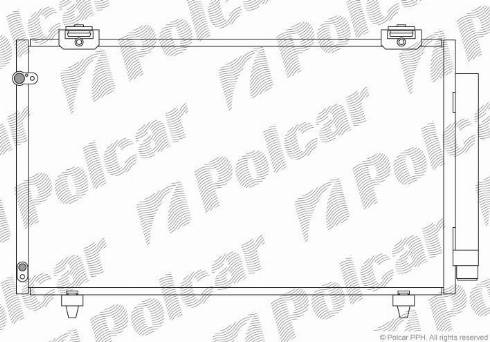 Polcar 8115K81K - Конденсатор, кондиціонер autocars.com.ua