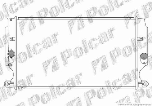 Polcar 811608-4 - Радіатор, охолодження двигуна autocars.com.ua