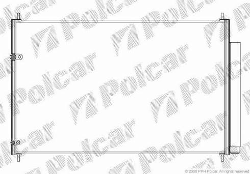 Polcar 8116K82K - Конденсатор, кондиціонер autocars.com.ua