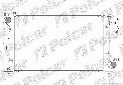 Polcar 8125084K - Радіатор, охолодження двигуна autocars.com.ua