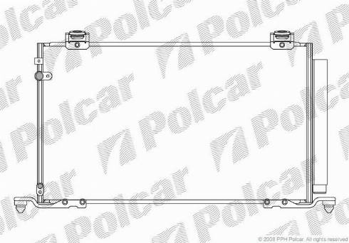 Polcar 8125K81K - Конденсатор кондиционера avtokuzovplus.com.ua