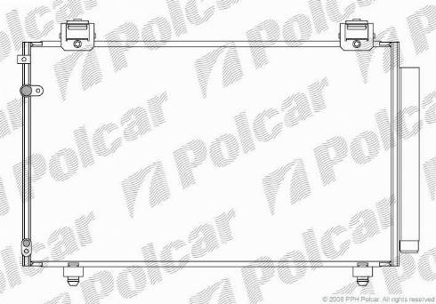 Polcar 8125K82K - Конденсатор кондиционера avtokuzovplus.com.ua