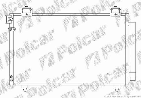 Polcar 8125K8C2 - Конденсатор кондиционера avtokuzovplus.com.ua