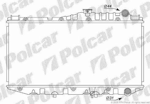 Polcar 8130085K - Радіатор, охолодження двигуна autocars.com.ua