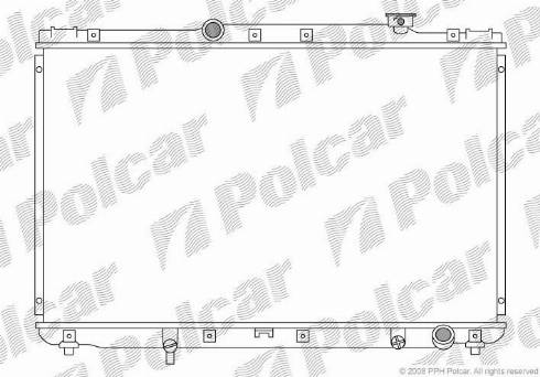 Polcar 813308-5 - Радіатор, охолодження двигуна autocars.com.ua