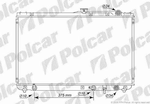 Polcar 813308-6 - Радіатор, охолодження двигуна autocars.com.ua