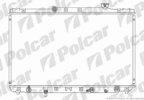 Polcar 8133087K - Радіатор, охолодження двигуна autocars.com.ua