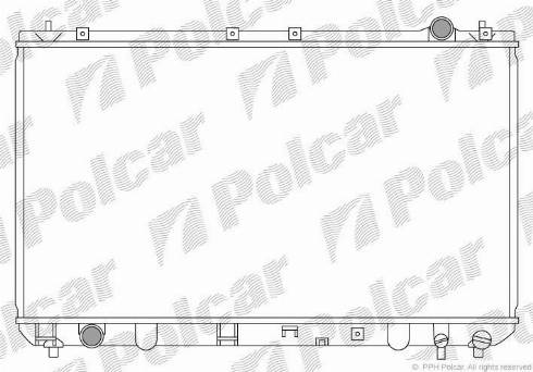 Polcar 813508-3 - Радіатор, охолодження двигуна autocars.com.ua