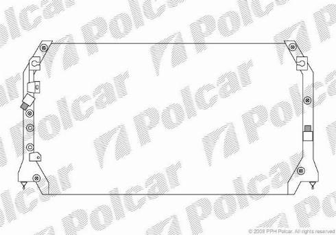 Polcar 8135K8B1 - Конденсатор, кондиціонер autocars.com.ua