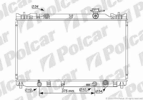 Polcar 8136081K - Радіатор, охолодження двигуна autocars.com.ua