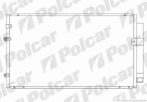 Polcar 8137K81K - Конденсатор кондиционера avtokuzovplus.com.ua