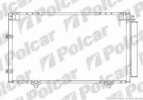 Polcar 8137K8C1 - Конденсатор кондиционера avtokuzovplus.com.ua