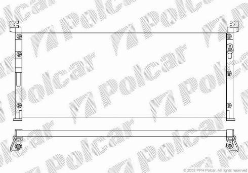 Polcar 8144K8B1 - Конденсатор, кондиціонер autocars.com.ua