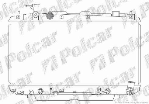 Polcar 814608-2 - Радиатор, охлаждение двигателя avtokuzovplus.com.ua