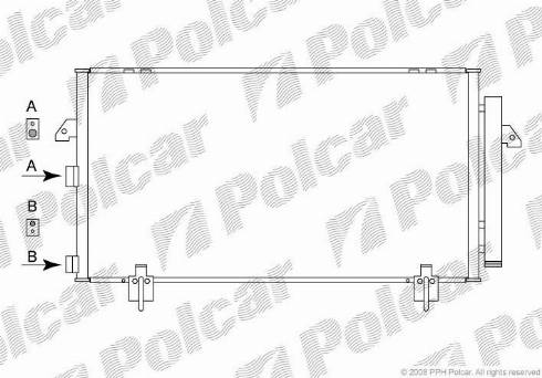 Polcar 8146K8C1 - Конденсатор кондиционера avtokuzovplus.com.ua