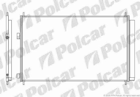 Polcar 8148K81K - Конденсатор, кондиціонер autocars.com.ua