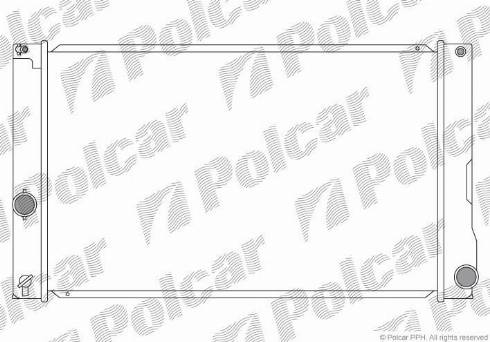 Polcar 816208-2 - Радіатор, охолодження двигуна autocars.com.ua
