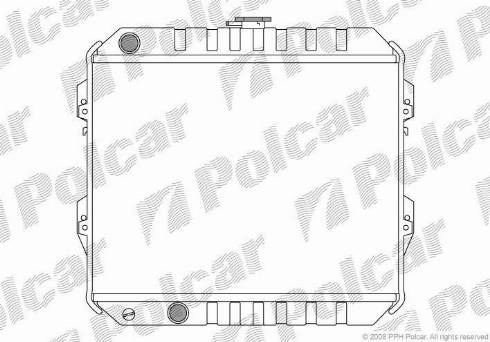 Polcar 817308-1 - Радіатор, охолодження двигуна autocars.com.ua