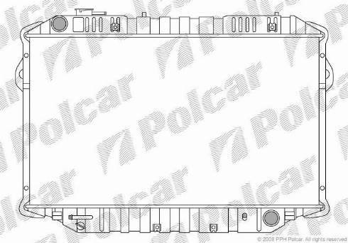 Polcar 817608-4 - Радиатор, охлаждение двигателя autodnr.net