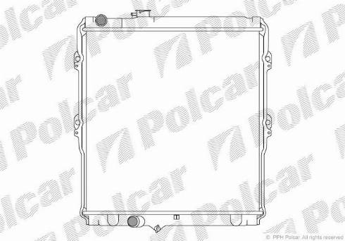 Polcar 818008-2 - Радиатор, охлаждение двигателя avtokuzovplus.com.ua