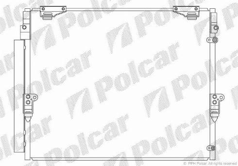 Polcar 8184K8C1 - Конденсатор, кондиціонер autocars.com.ua