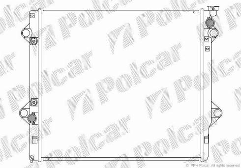 Polcar 819108-2 - Радіатор, охолодження двигуна autocars.com.ua