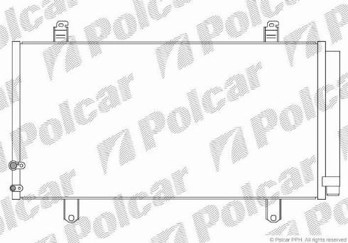 Polcar 81E2K81K - Радіатор кондиціонера Toyota Camry 2.5-3.5 09.11- autocars.com.ua