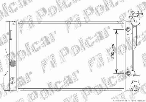 Polcar 81L208-1 - Радіатор, охолодження двигуна autocars.com.ua