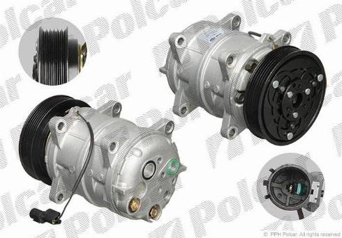 Polcar 8FK351109551 - Компрессор кондиционера avtokuzovplus.com.ua