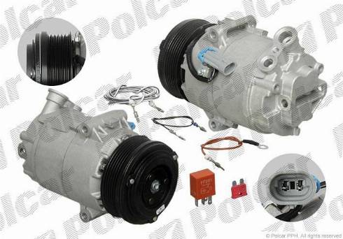 Polcar 8FK351135831 - Компресор, кондиціонер autocars.com.ua