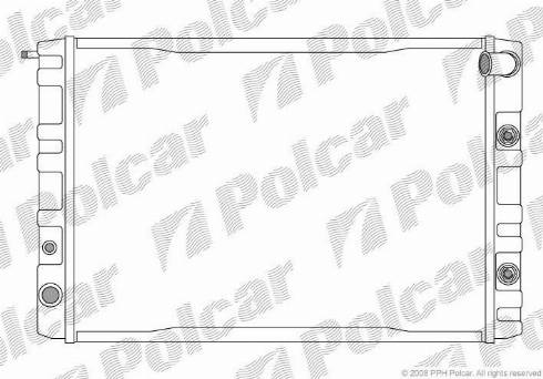 Polcar 900208-7 - Радиатор, охлаждение двигателя autodnr.net