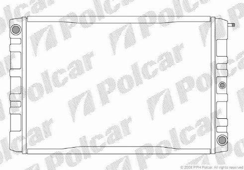 Polcar 903108-2 - Радиатор, охлаждение двигателя avtokuzovplus.com.ua