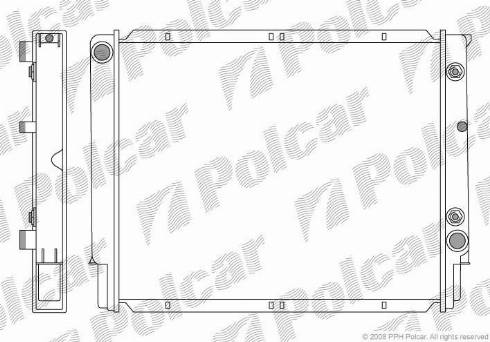 Polcar 903208-2 - Радіатор, охолодження двигуна autocars.com.ua