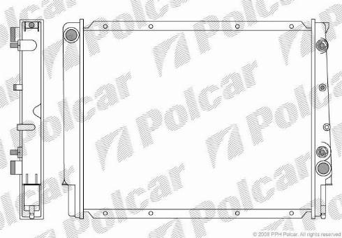 Polcar 903208-4 - Радиатор, охлаждение двигателя avtokuzovplus.com.ua