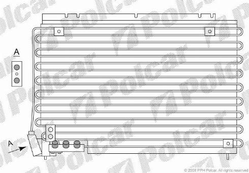 Polcar 9032K8B5 - Конденсатор, кондиціонер autocars.com.ua