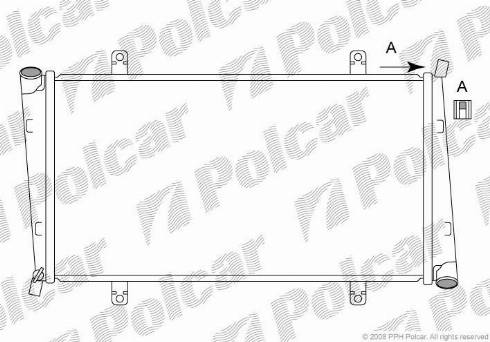 Polcar 904008-4 - Радіатор, охолодження двигуна autocars.com.ua