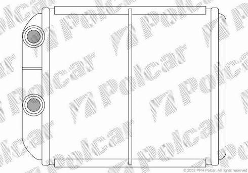 Polcar 9040N8-1 - Теплообмінник, опалення салону autocars.com.ua