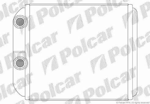 Polcar 9040N8A1 - Теплообмінник, опалення салону autocars.com.ua