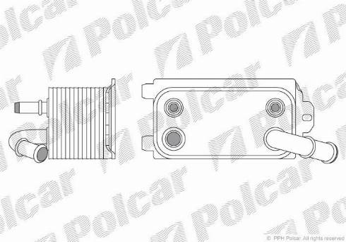Polcar 9071L81X - Масляный радиатор, двигательное масло autodnr.net