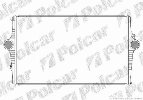 Polcar 9080J8-1 - Интеркулер autocars.com.ua