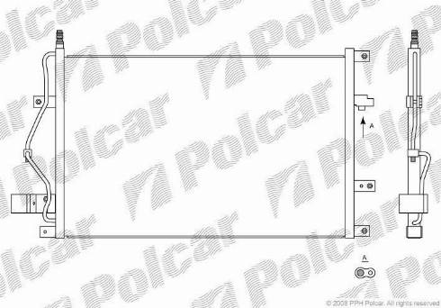 Polcar 9080K8C1 - Конденсатор кондиционера autodnr.net