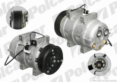 Polcar 9080KS-1 - Компрессор кондиционера avtokuzovplus.com.ua